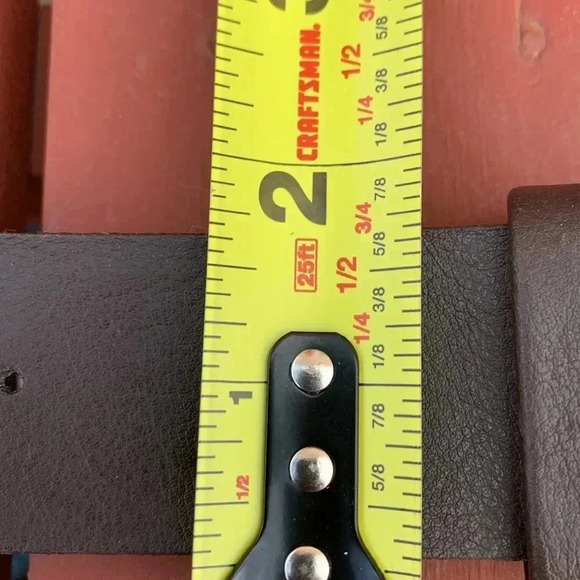 Source Unknown Faux Leather Belt w Filigree Buckle w Faux Crystals XL Brown - Picture 8 of 10